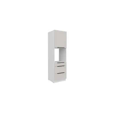 Küchen Hochschrank 60 cm COMO Kaschmir + Weiß Küchenzeile Küchenblock Küche