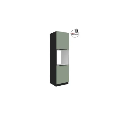 Küchen Hochschrank 60 cm Küche ARIA Aquamarin matt Anti Fingerprint Küchenzeile