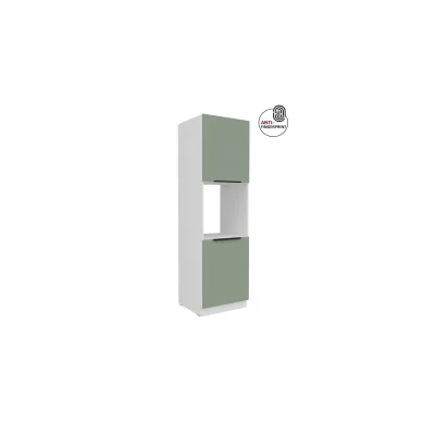 Küchen Hochschrank 60 cm Küche ARIA Aquamarin matt Anti Fingerprint Küchenzeile