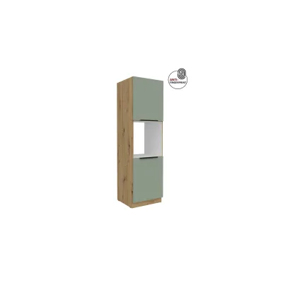 Küchen Hochschrank 60 cm Küche ARIA Aquamarin matt Anti Fingerprint Küchenzeile