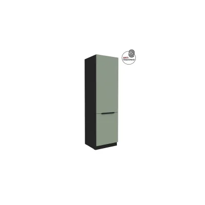Küchen Hochschrank 60 cm Küche ARIA Aquamarin matt Anti Fingerprint Küchenzeile