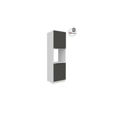 Küchen Hochschrank 60 cm Küche ARIA Graphite matt Anti Fingerprint Küchenzeile