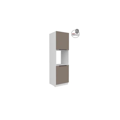 Küchen Hochschrank 60 cm Küche ARIA Sandgrau matt Anti Fingerprint Küchenzeile