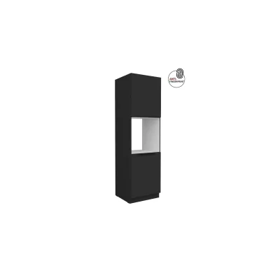 Küchen Hochschrank 60 cm Küche ARIA Schwarz matt Anti Fingerprint Küchenzeile