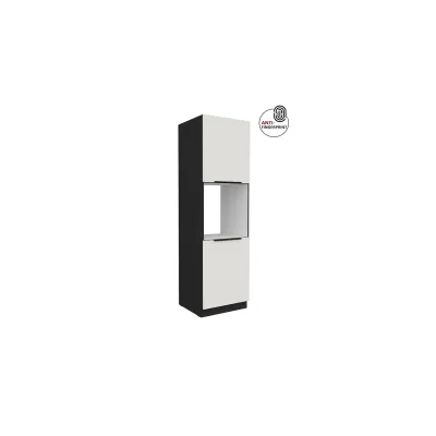 Küchen Hochschrank 60 cm Küche ARIA Weiß ultra matt Anti Fingerprint Küchenzeile