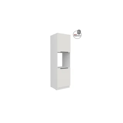 Küchen Hochschrank 60 cm Küche ARIA Weiß ultra matt Anti Fingerprint Küchenzeile