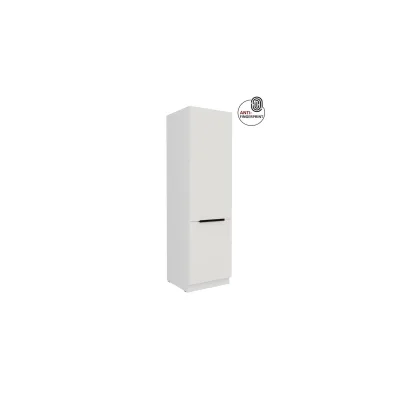 Küchen Hochschrank 60 cm Küche ARIA Weiß ultra matt Anti Fingerprint Küchenzeile