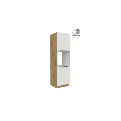 Küchen Hochschrank 60 cm Küche ARIA Weiß ultra matt Anti Fingerprint Küchenzeile