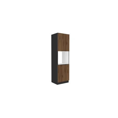 Küchen Hochschrank 60 cm MONZA Okapi Nußbaum Küchenzeile Küchenblock Küche
