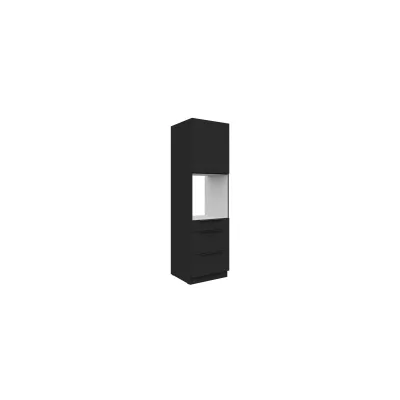 Küchen Hochschrank 60 cm SIENA Schwarz Küchenzeile Küchenblock Küche Einbauküche