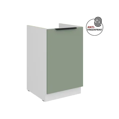 Küchen Spülenschrank 50 Küche ARIA Aquamarin matt Anti Fingerprint Küchenzeile