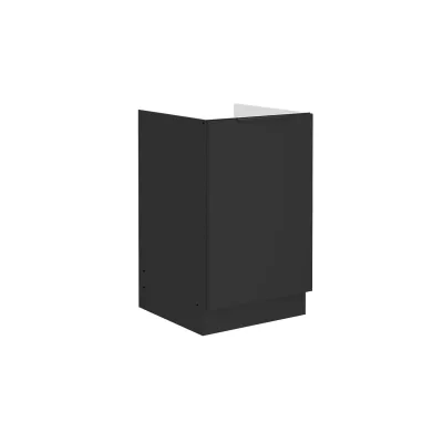 Küchen Spülenunterschrank 50 cm SIENA Schwarz Küche Küchenzeile Küchenblock