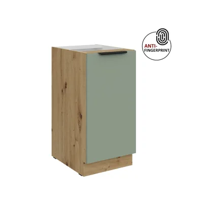 Küchen Unterschrank 40 Küche ARIA Aquamarin matt Anti Fingerprint Küchenzeile