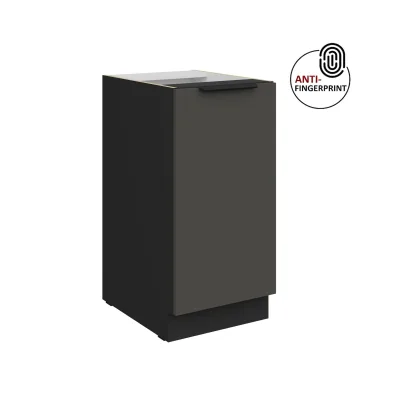 Küchen Unterschrank 40 Küche ARIA Graphite matt Anti Fingerprint Küchenzeile
