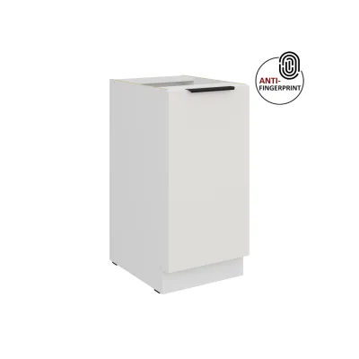 Küchen Unterschrank 40 Küche ARIA Weiss ultra matt Anti Fingerprint Küchenzeile