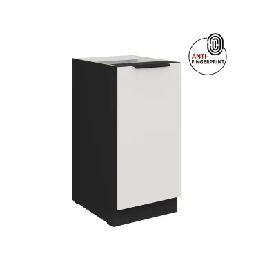 Küchen Unterschrank 40 Küche ARIA Weiss ultra matt Anti Fingerprint Küchenzeile