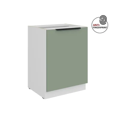 Küchen Unterschrank 60 cm Küche ARIA Aquamarin matt Anti Fingerprint Küchenzeile