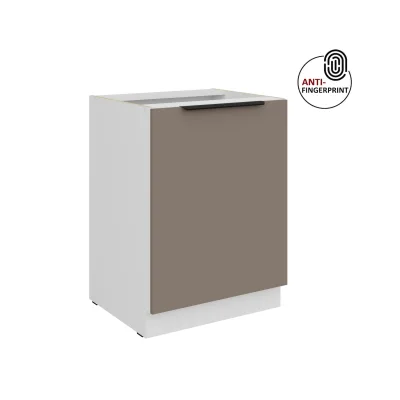 Küchen Unterschrank 60 cm Küche ARIA Sandgrau matt Anti Fingerprint Küchenzeile