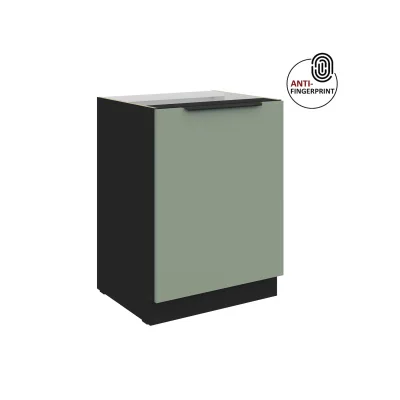 Küchen Unterschrank 60 Küche ARIA Aquamarin matt Anti Fingerprint Küchenzeile