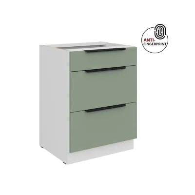 Küchen Unterschrank 60 Küche ARIA Aquamarin matt Anti Fingerprint Küchenzeile