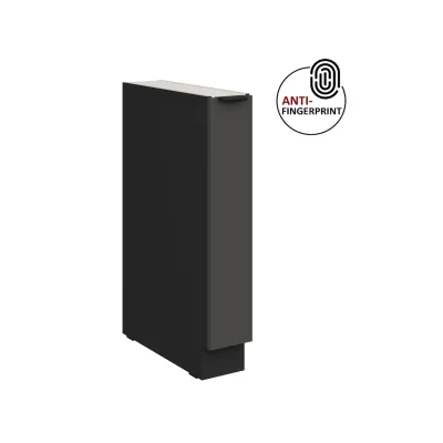 Küchen Unterschrank Schrankauszug 15 Küche ARIA Graphite matt Anti Fingerprint