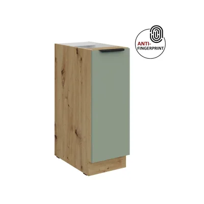 Küchen Unterschrank Schrankauszug 30 Küche ARIA Aquamarin matt Anti Fingerprint