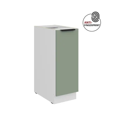 Küchen Unterschrank Schrankauszug 30 Küche ARIA Aquamarin matt Anti Fingerprint