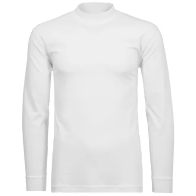 Langarm Basic Stehkragen Regular Fit Herren Longsleeve