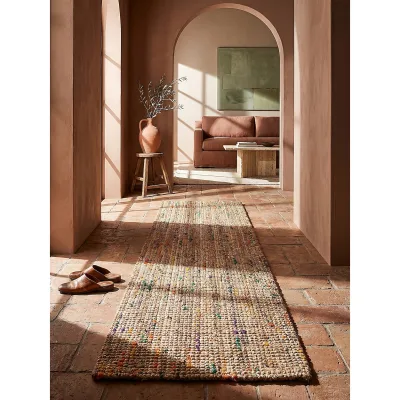 Läufer Boho Natur-Bunt 60 x 230 cm - ERME   Kadima Design