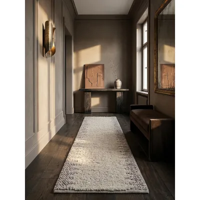 Läufer Bordüre Beige 60 x 230 cm - MEDWAY   Kadima Design