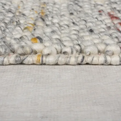 Läufer Bordüre Beige-Grau 60 x 230 cm - MEDWAY   Kadima Design