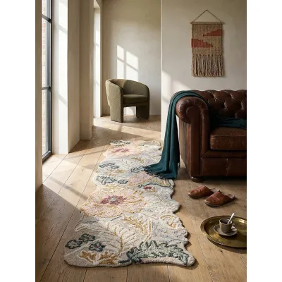 Läufer floral Hellrosa 60 x 230 cm - CHAR   Kadima Design