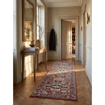 Läufer geometrisch Rot 60 x 230 cm - GLAZERT   Kadima Design