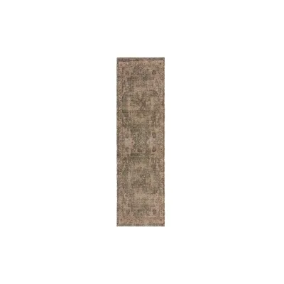 Läufer Jute Braun-Grün 60 x 230 cm - DEEPE   Kadima Design