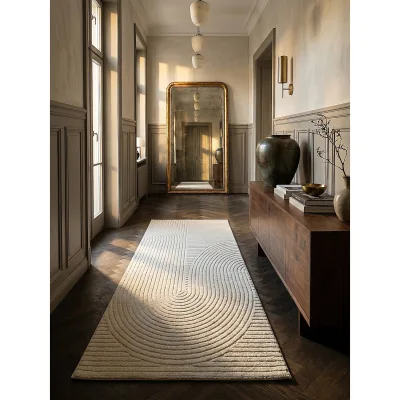 Läufer Kurzflor Creme 80x300 cm - CETINA   Kadima Design