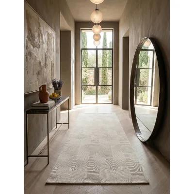Läufer Kurzflor Creme 80x300 cm - DALAR   Kadima Design