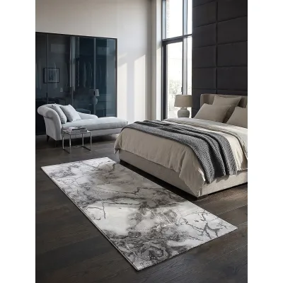 Läufer Kurzflor Grau 80x150 cm - SVEDA   Kadima Design