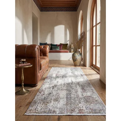 Läufer Kurzflor Mehrfarbig 80x300 cm - VARA   Kadima Design