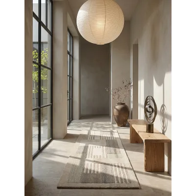 Kadima Design Teppich Beige 80x300 cm