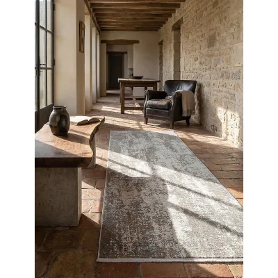 Läufer pflegeleicht Beige 80x300 cm - VARA   Kadima Design