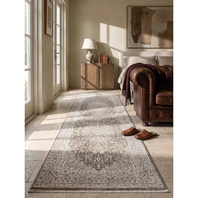 Läufer Pflegeleicht Braun 80x300 cm - SCRIVIA   Kadima Design