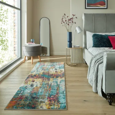 Läufer pflegeleicht Bunt 66 x 230 cm - FAL   Kadima Design