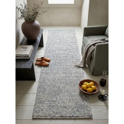 Läufer uni Hellblau 60 x 230 cm - MEDWAY   Kadima Design
