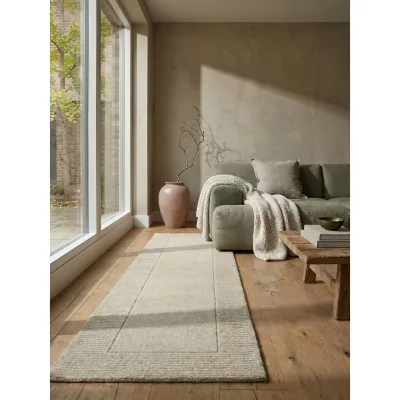 Läufer uni Natur 60 x 230 cm - MOLE   Kadima Design
