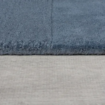 Läufer Wolle Blau 60 x 230 cm - DEBEN   Kadima Design