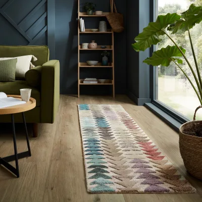 Kadima Design Wollteppich Mehrfarbig 60x230 cm