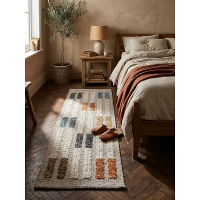 Läufer Wollmischung Bunt 80 x 300 cm - ALDER   Kadima Design