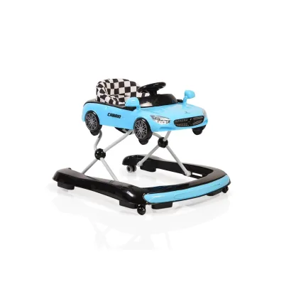 Lauflernhilfe Cabrio 2 in1 Auto-Design höhenverstellbar Armaturenbrett mit Licht blau schwarz