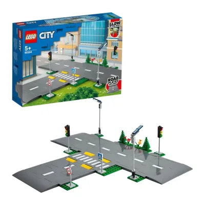 LEGO® Straßenkreuzung mit Ampeln