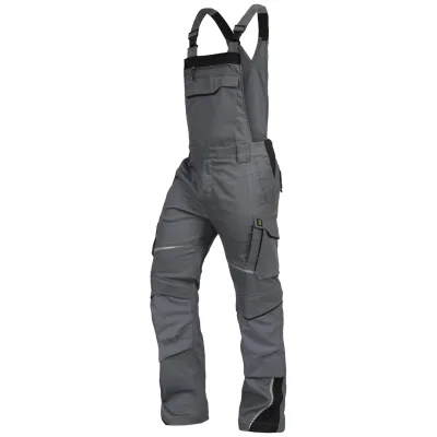 Leibwächter Latzhose Flex-Line FLEXL Gr. 28 grau/schwarz